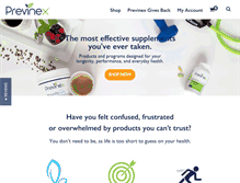 Tablet Screenshot of previnex.com